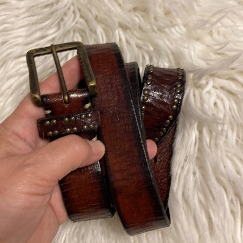 Martin Dingman Bridle Leather Man Belt excellent condition see all photos - Picture 1 of 16